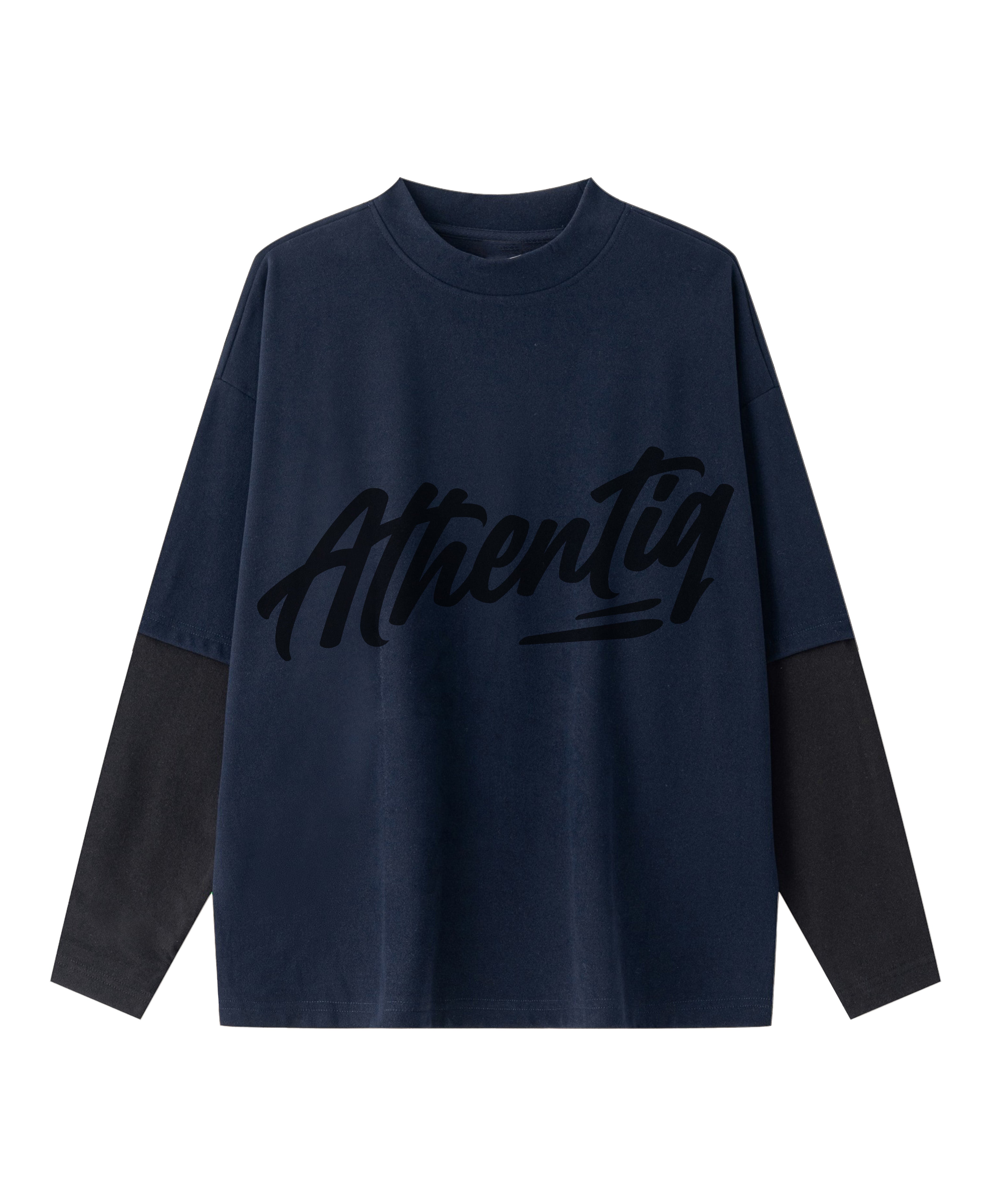 ATHENTIQ LOGO DOUBLE LAYER TEE