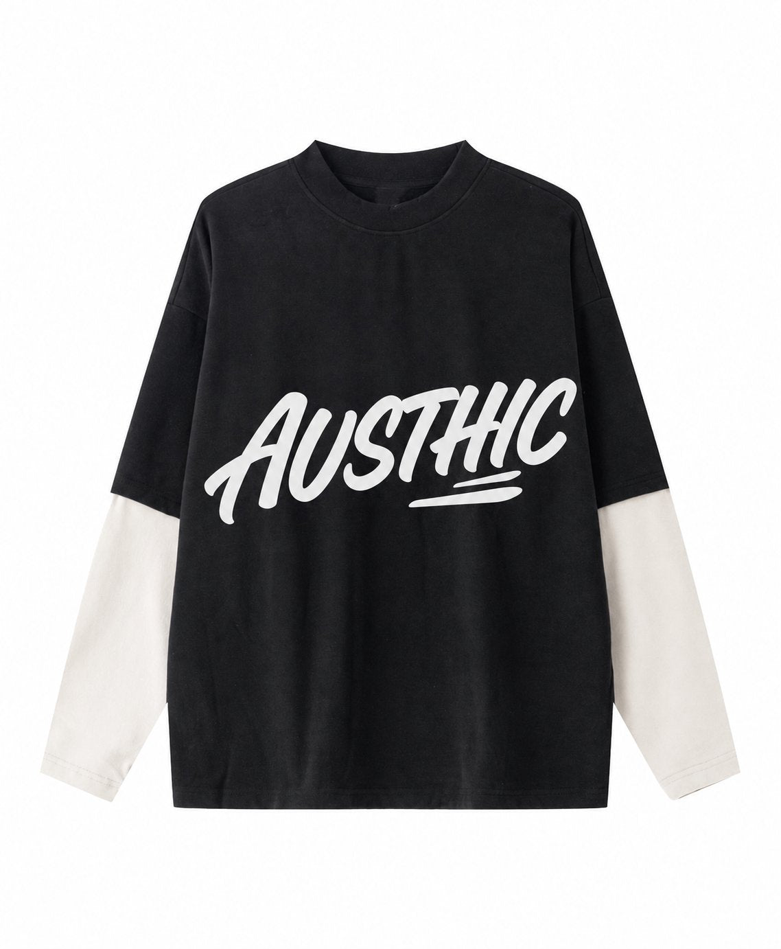 Austhic LOGO DOUBLE LAYER TEE