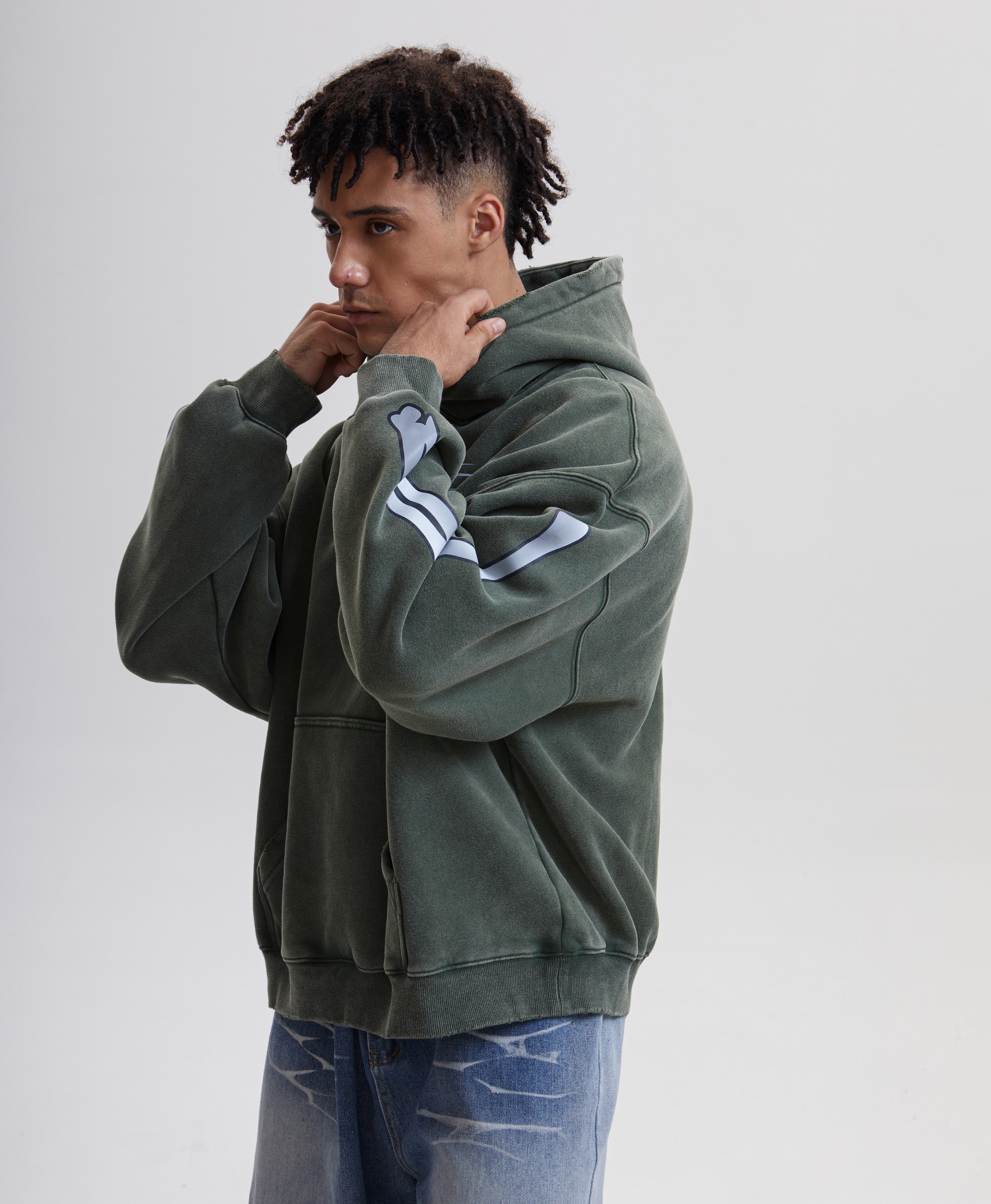 Austhic BONES BOXY HOODIE