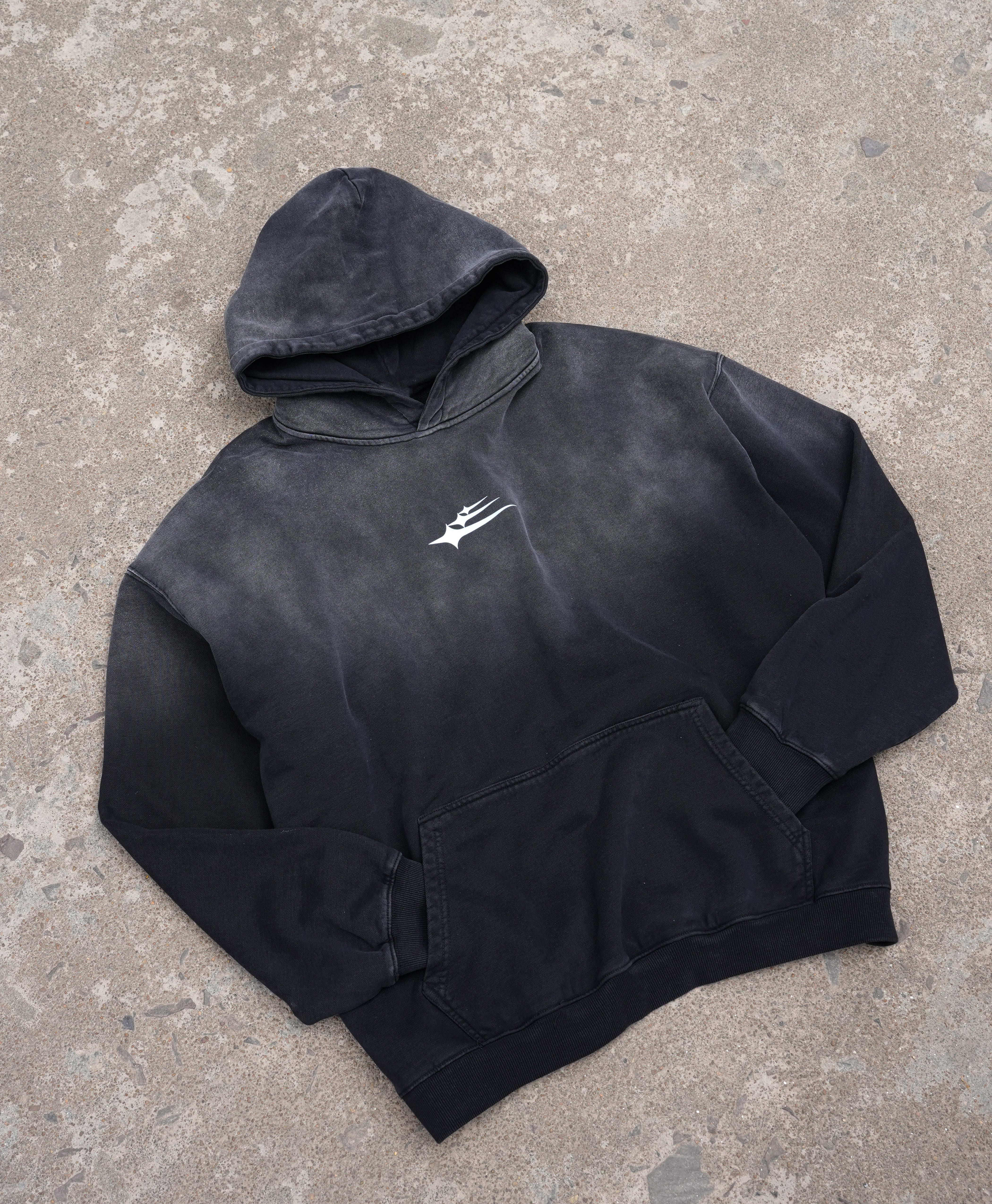 ATHENTIQ LOGO FADED HEAVYWEIGHT HOODIE