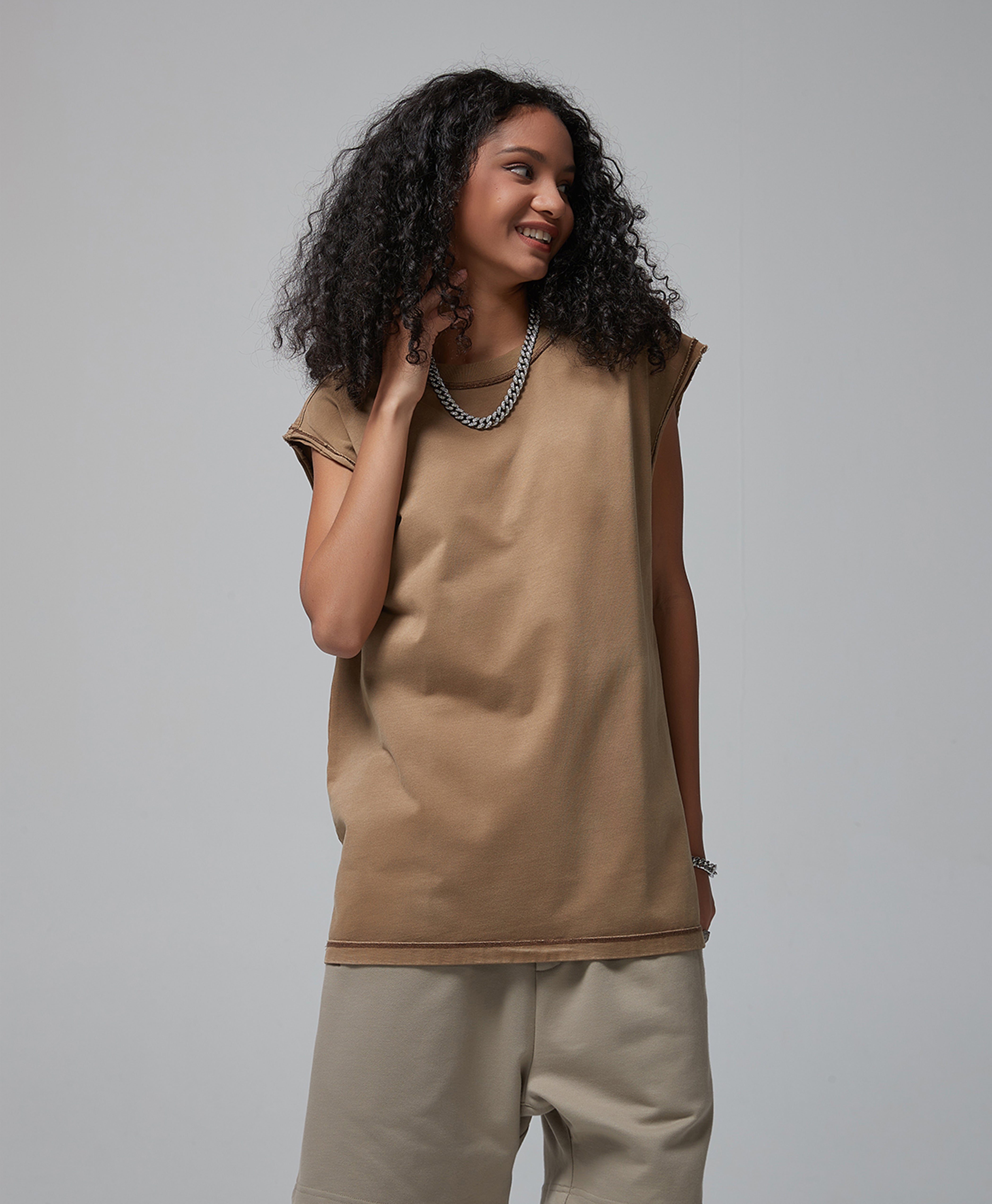 Austhic PREMIUM WASHED CUT OFF