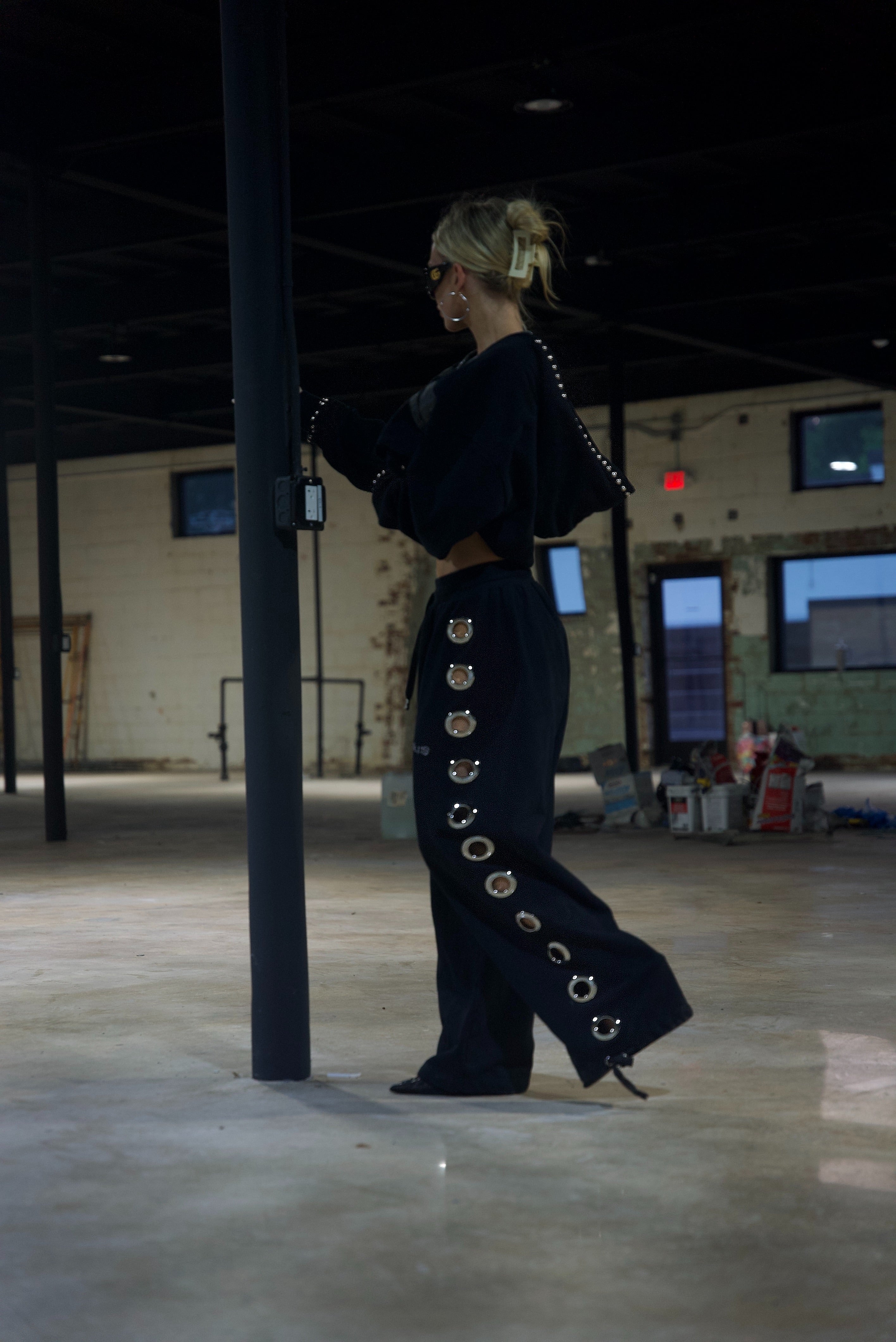 Eyelet Sweatpants