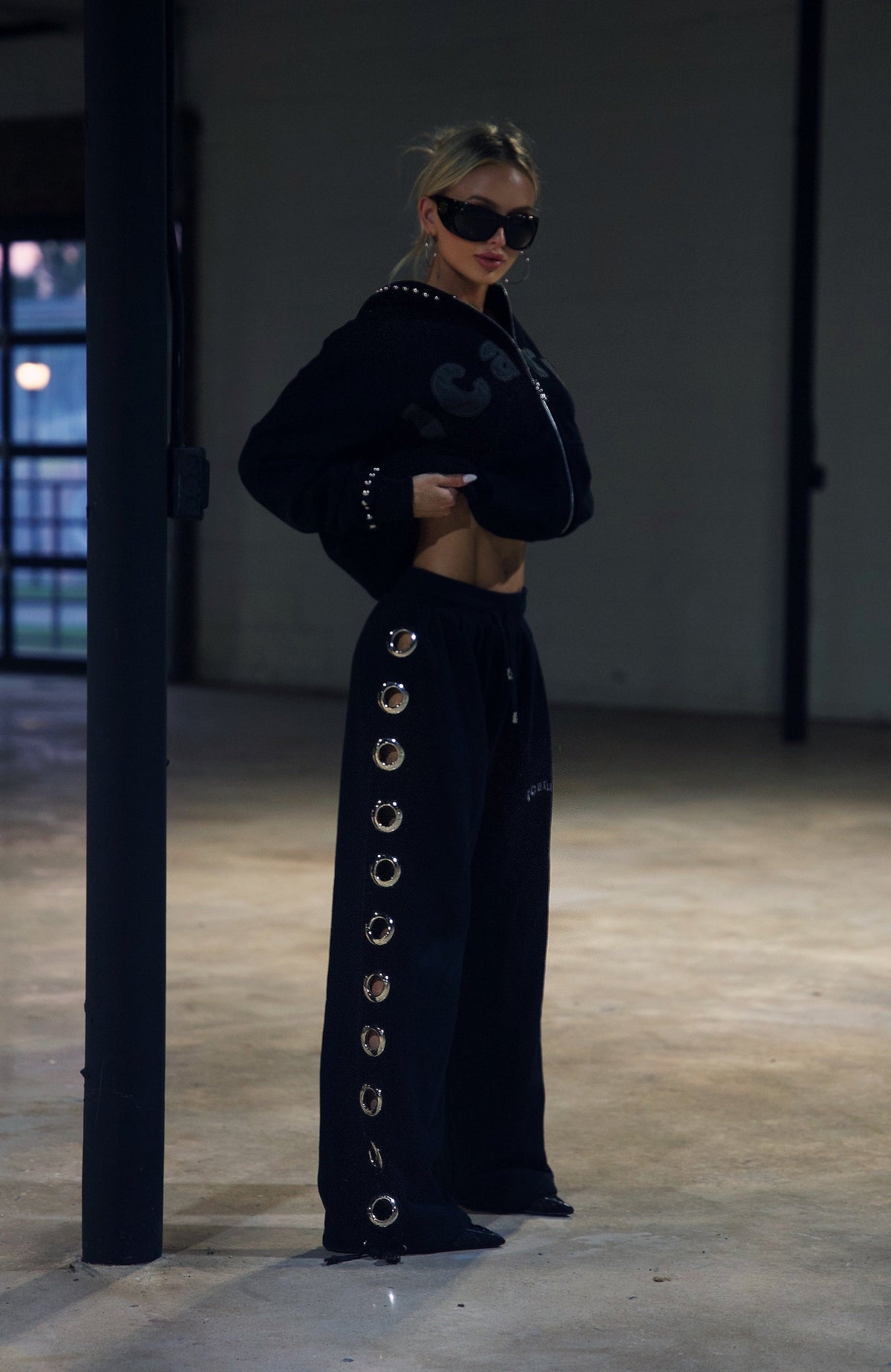 Eyelet Sweatpants