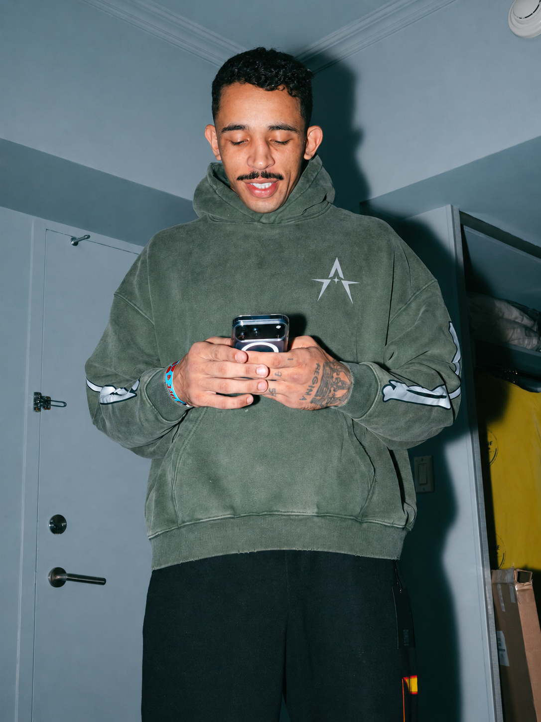 Austhic BONES BOXY HOODIE