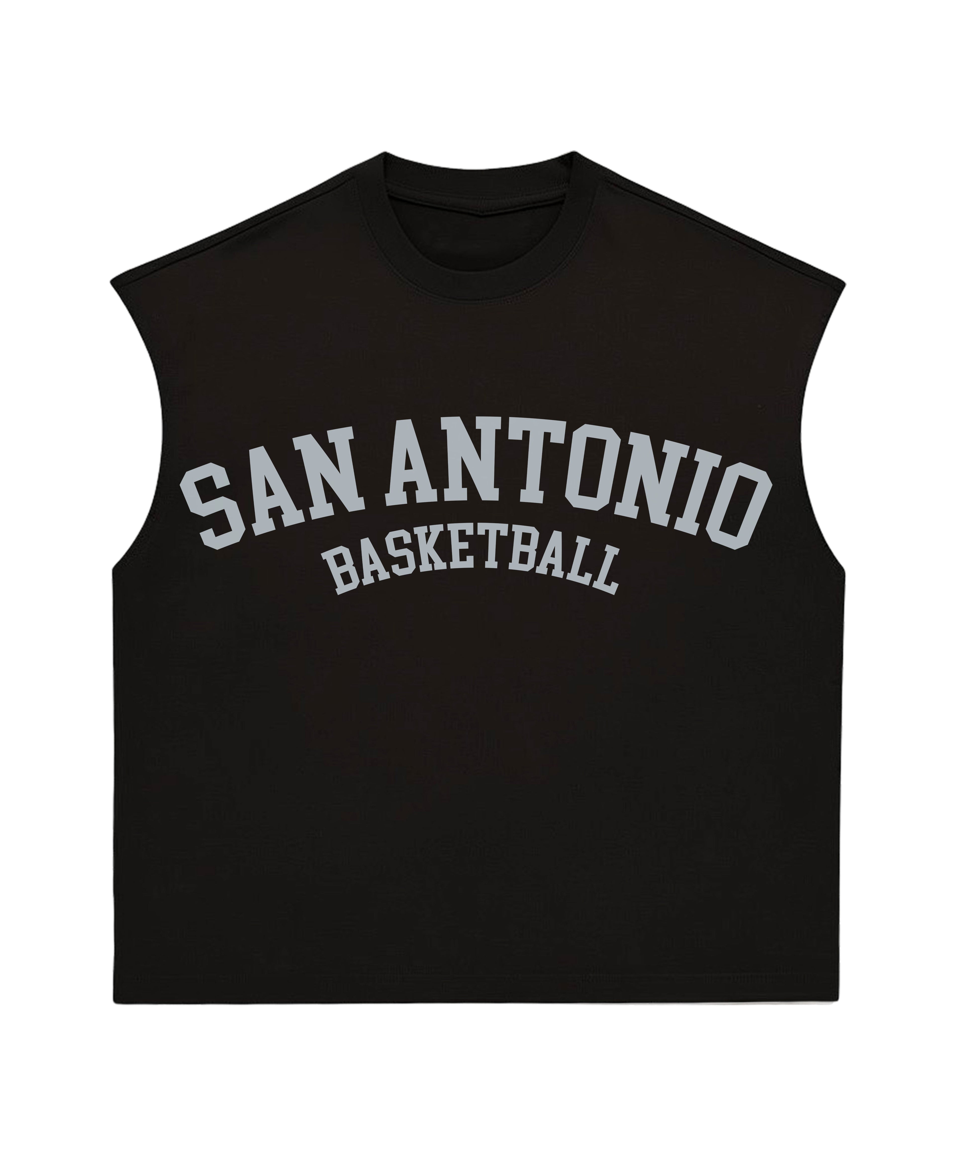 SA BBALL MUSCLE TEE