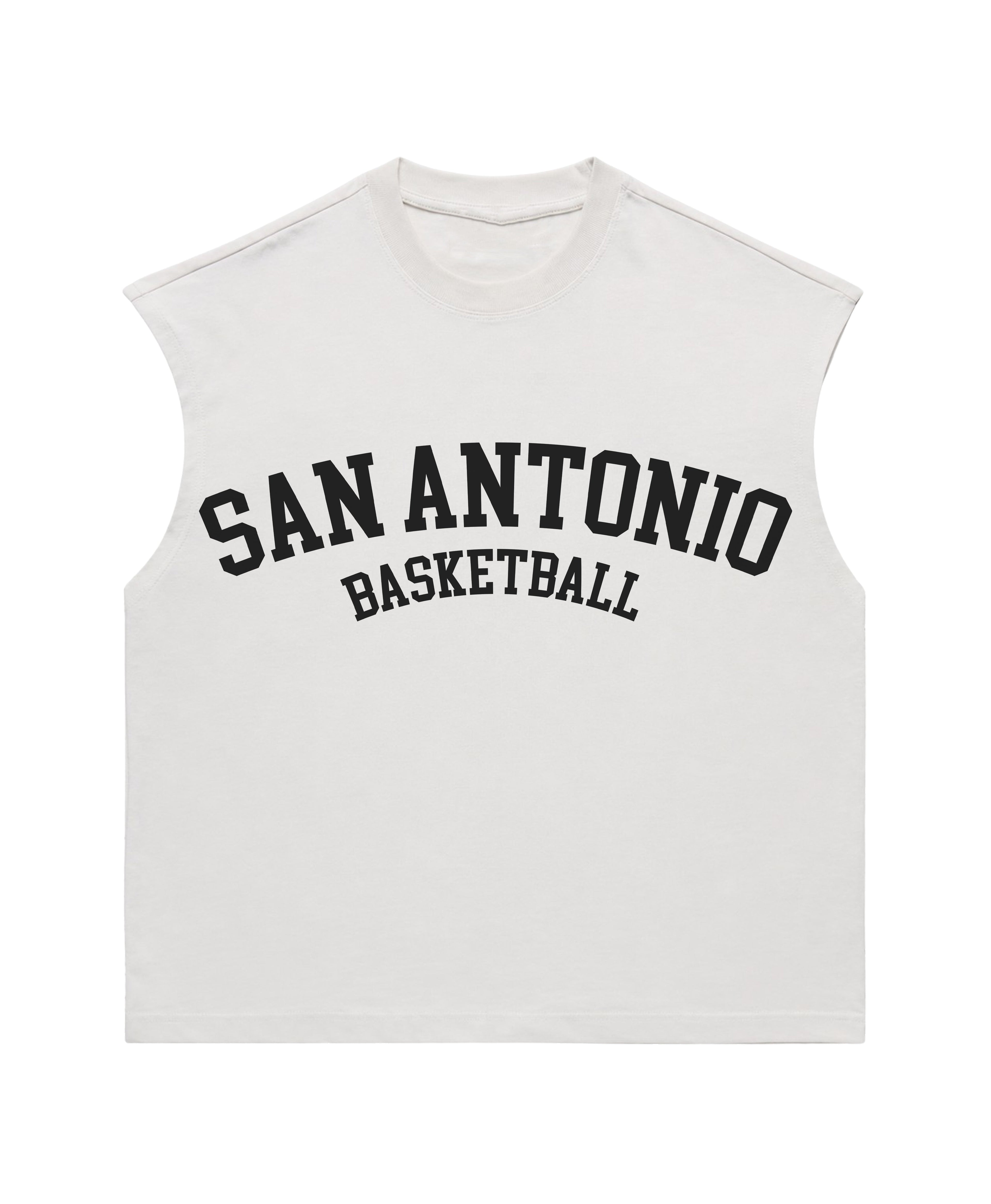 SA BBALL MUSCLE TEE