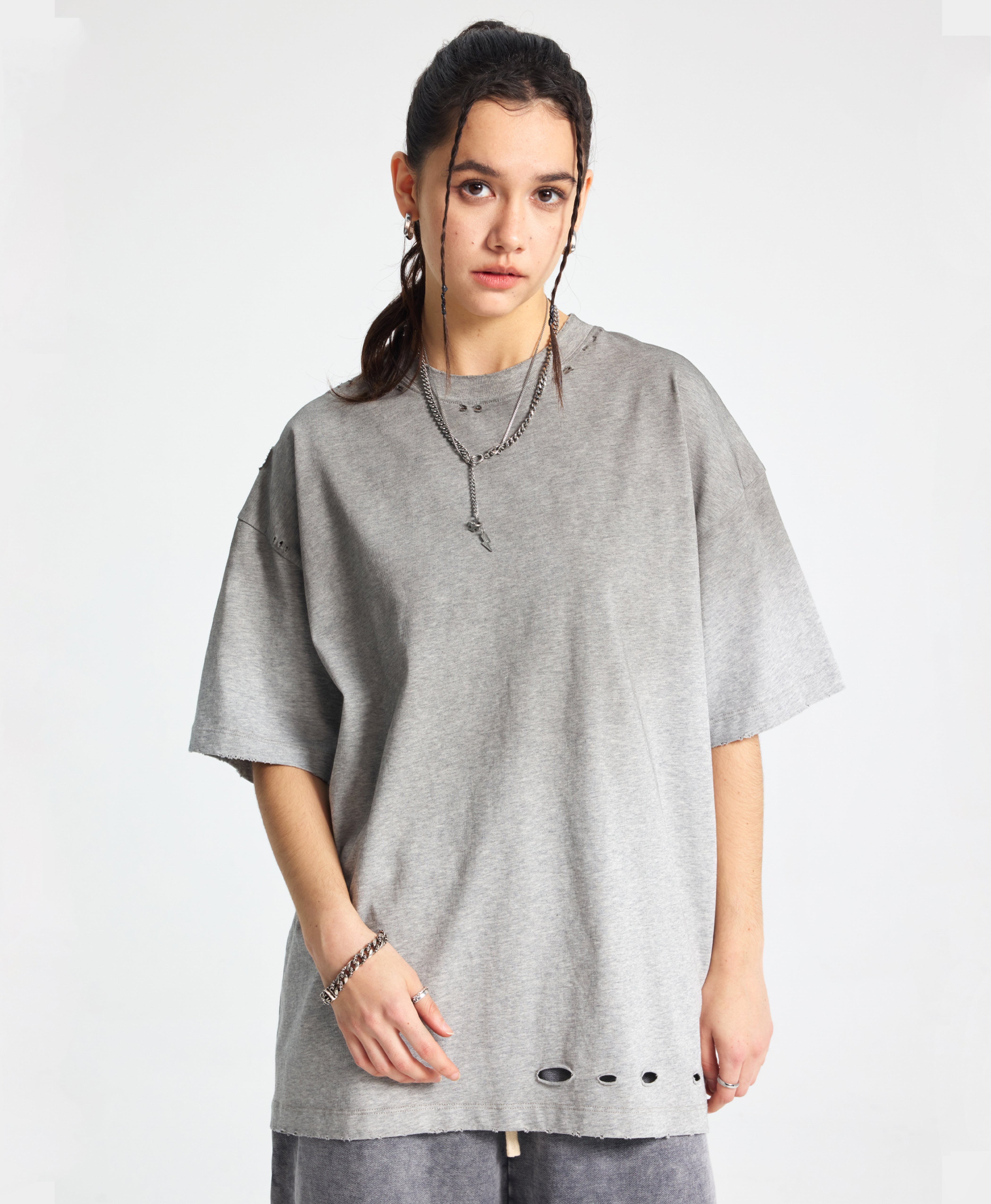 Austhic WASHED RIPPED TEE