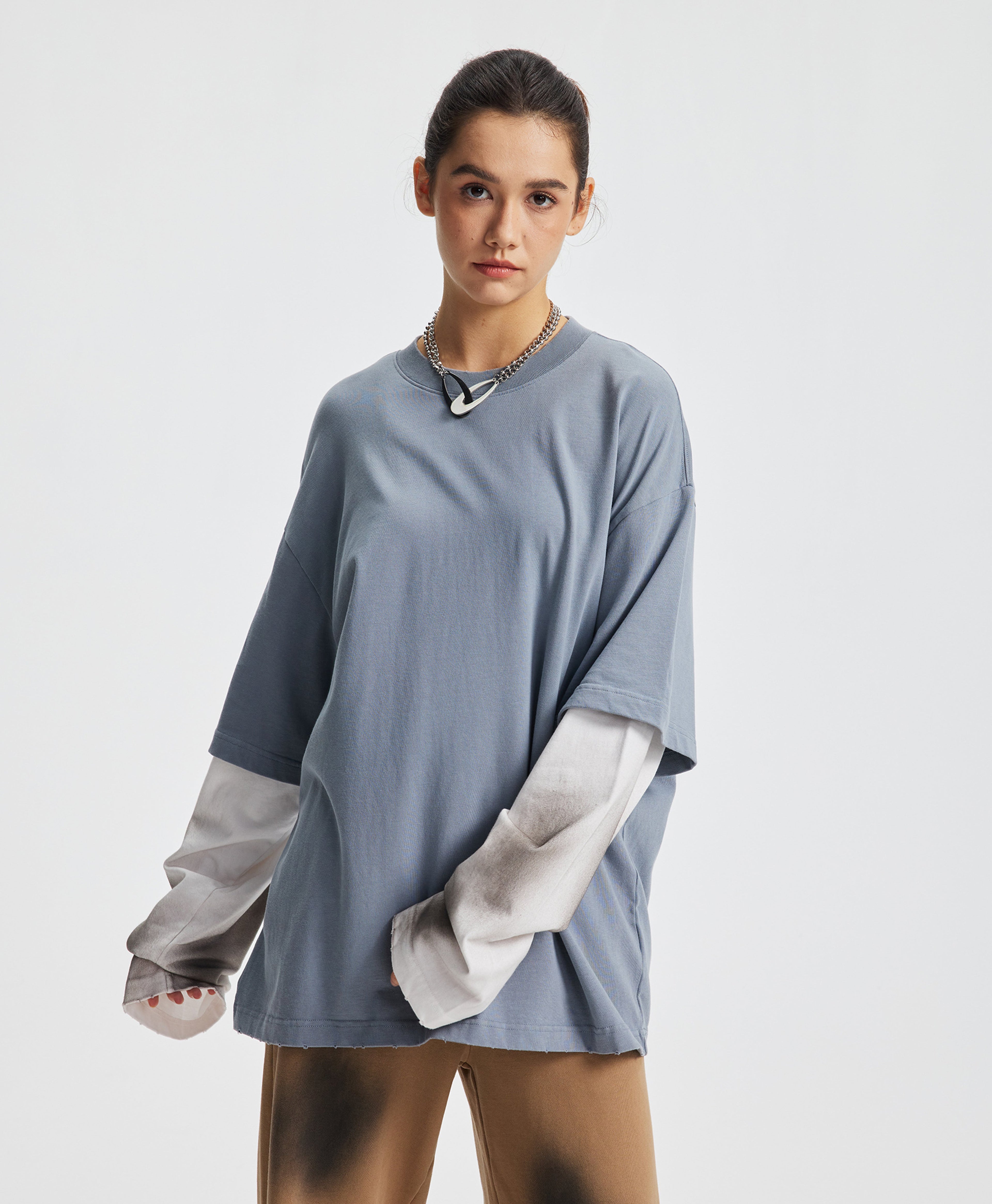 ATHENTIQ DOUBLE LAYER STREET TEE