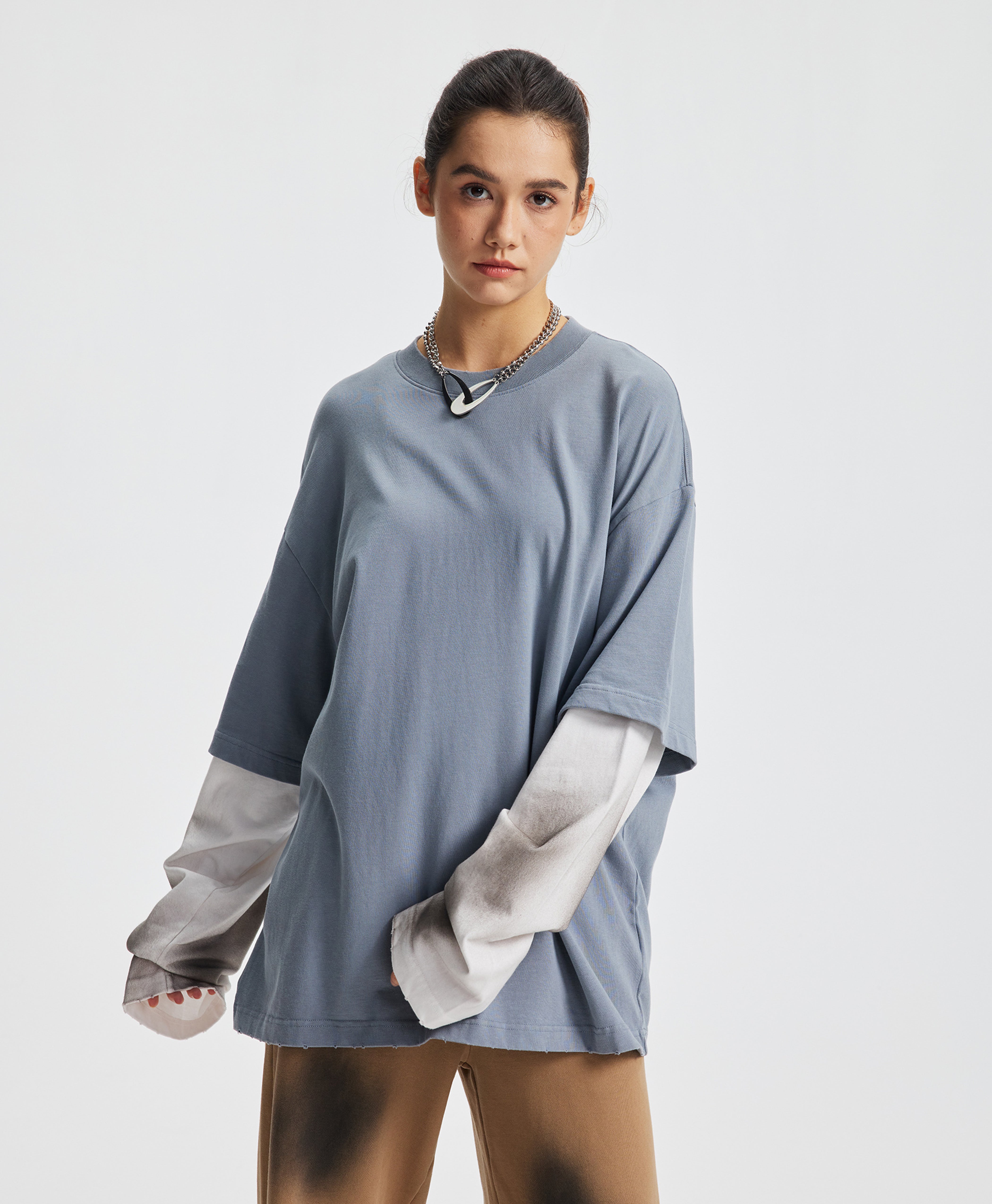 Austhic DOUBLE LAYER STREET TEE