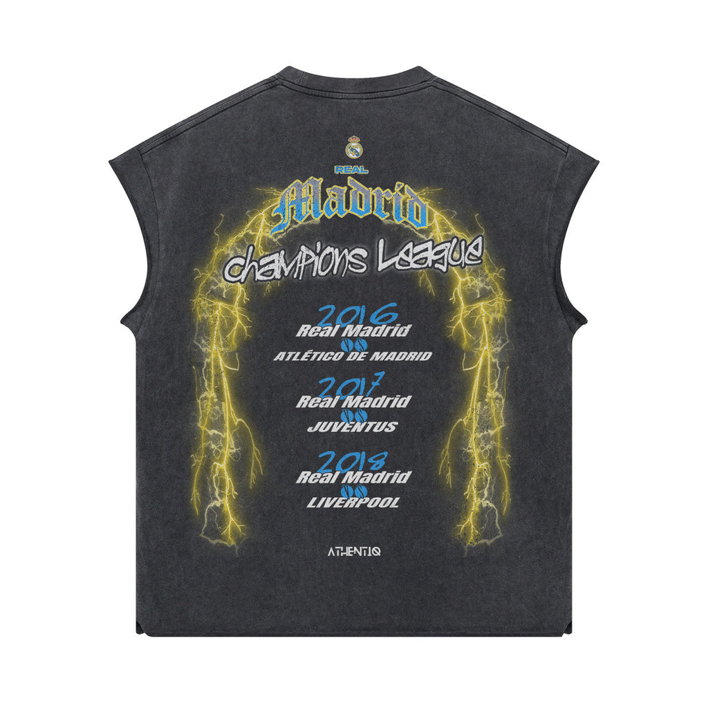 REAL MADRID 3 PEAT MUSCLE TEE