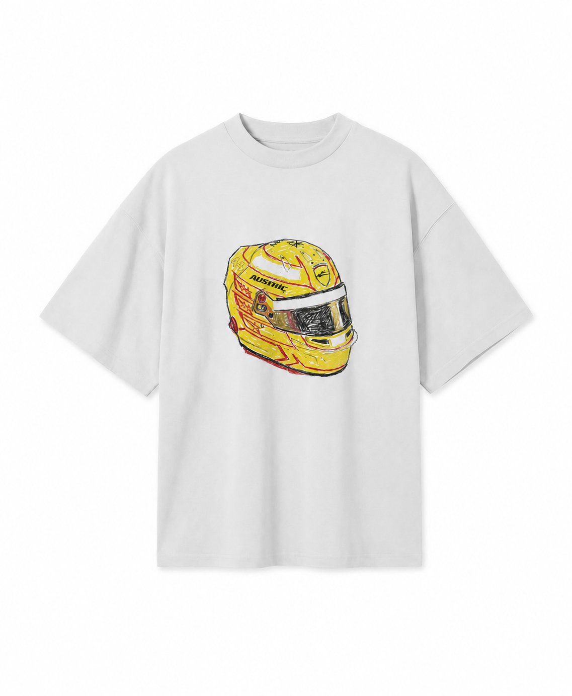 LH 44 HELMET SKETCH TEE