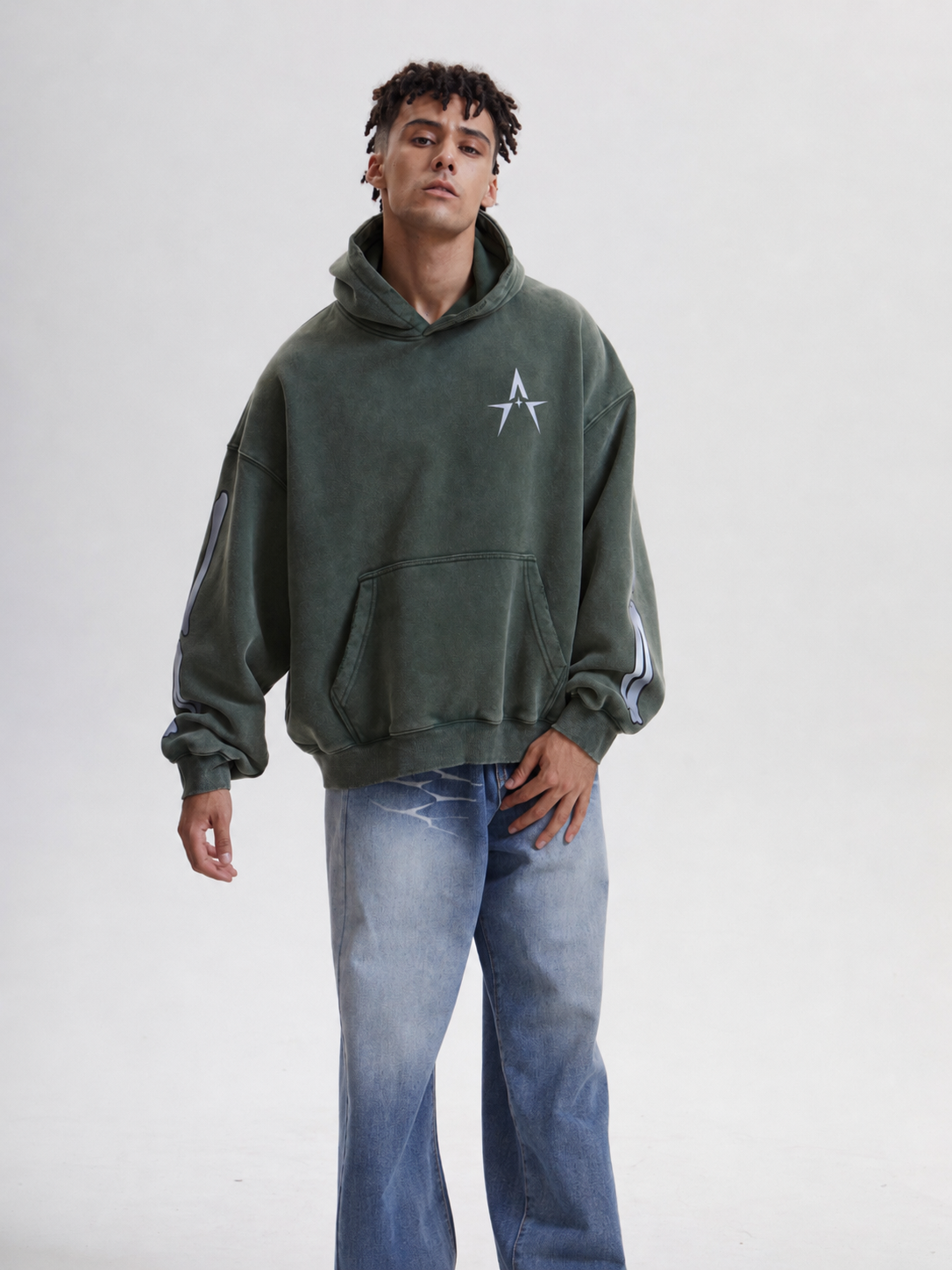 Austhic BONES BOXY HOODIE