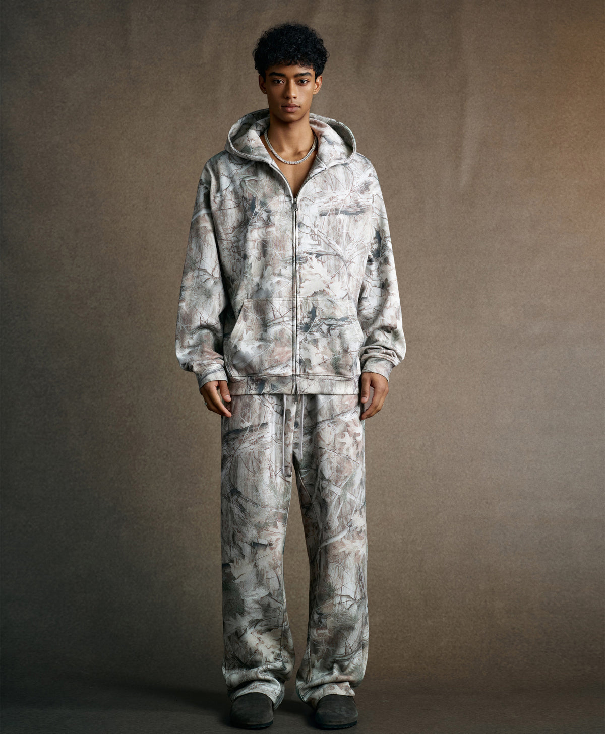 Austhic FROST CAMO ZIP HOODIE