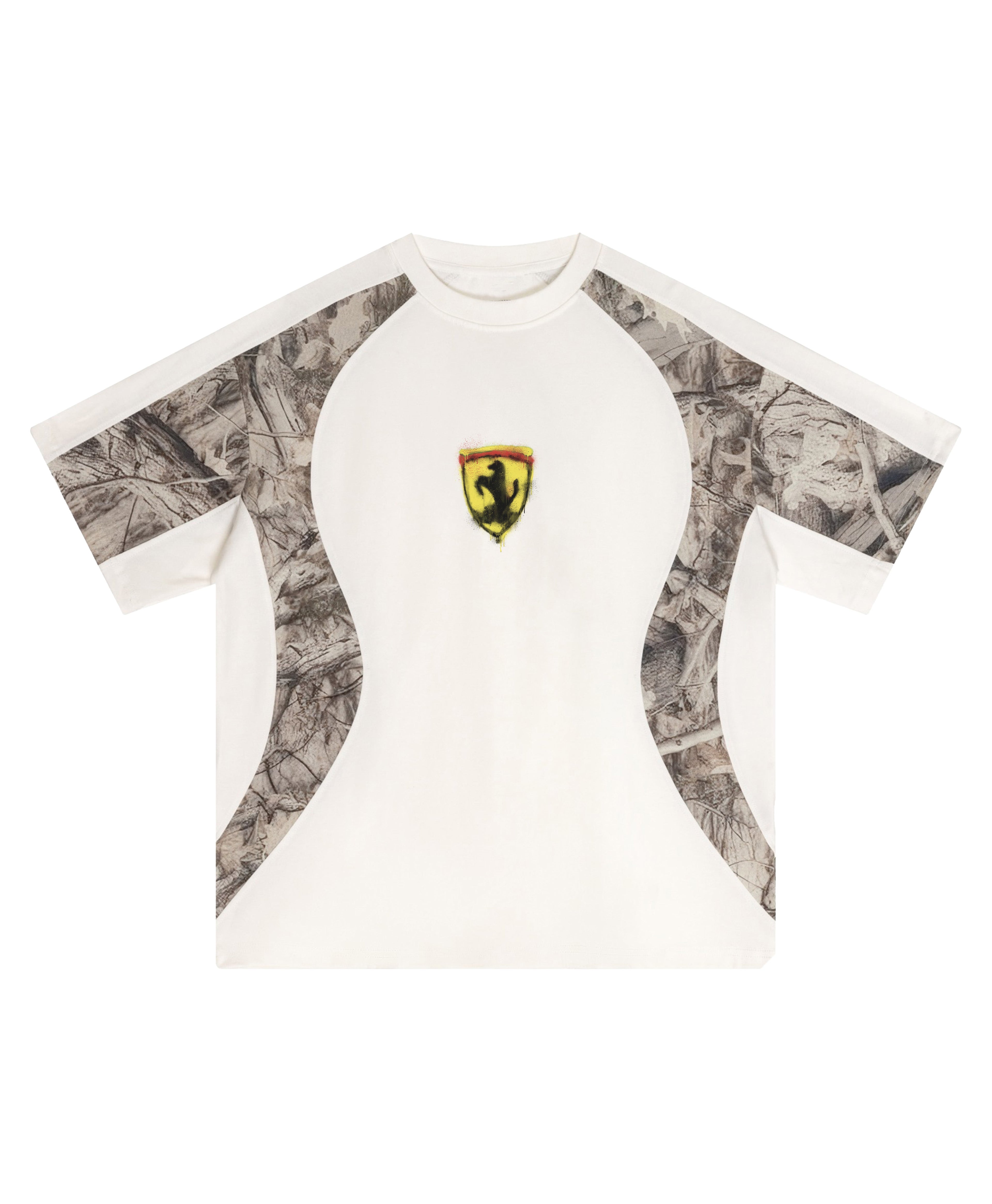 IL CAVALLO ROSSO GRAFFITI FROST CAMO PANEL TEE