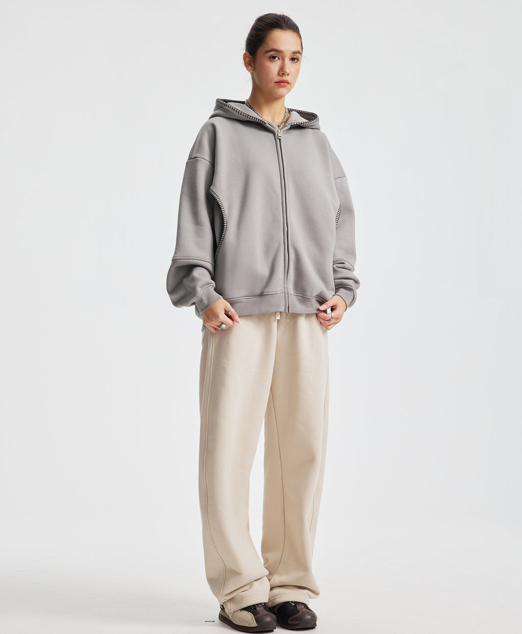 ATHENTIQ SHADOWLINE ZIP HOODIE