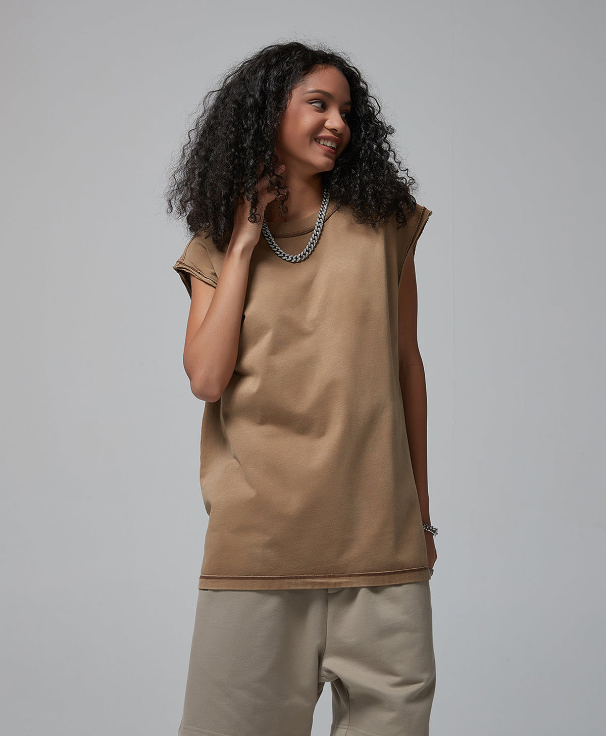 Austhic PREMIUM WASHED CUT OFF