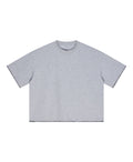ATHENTIQ PREMIUM BLACK STITCHED BOXY TEE