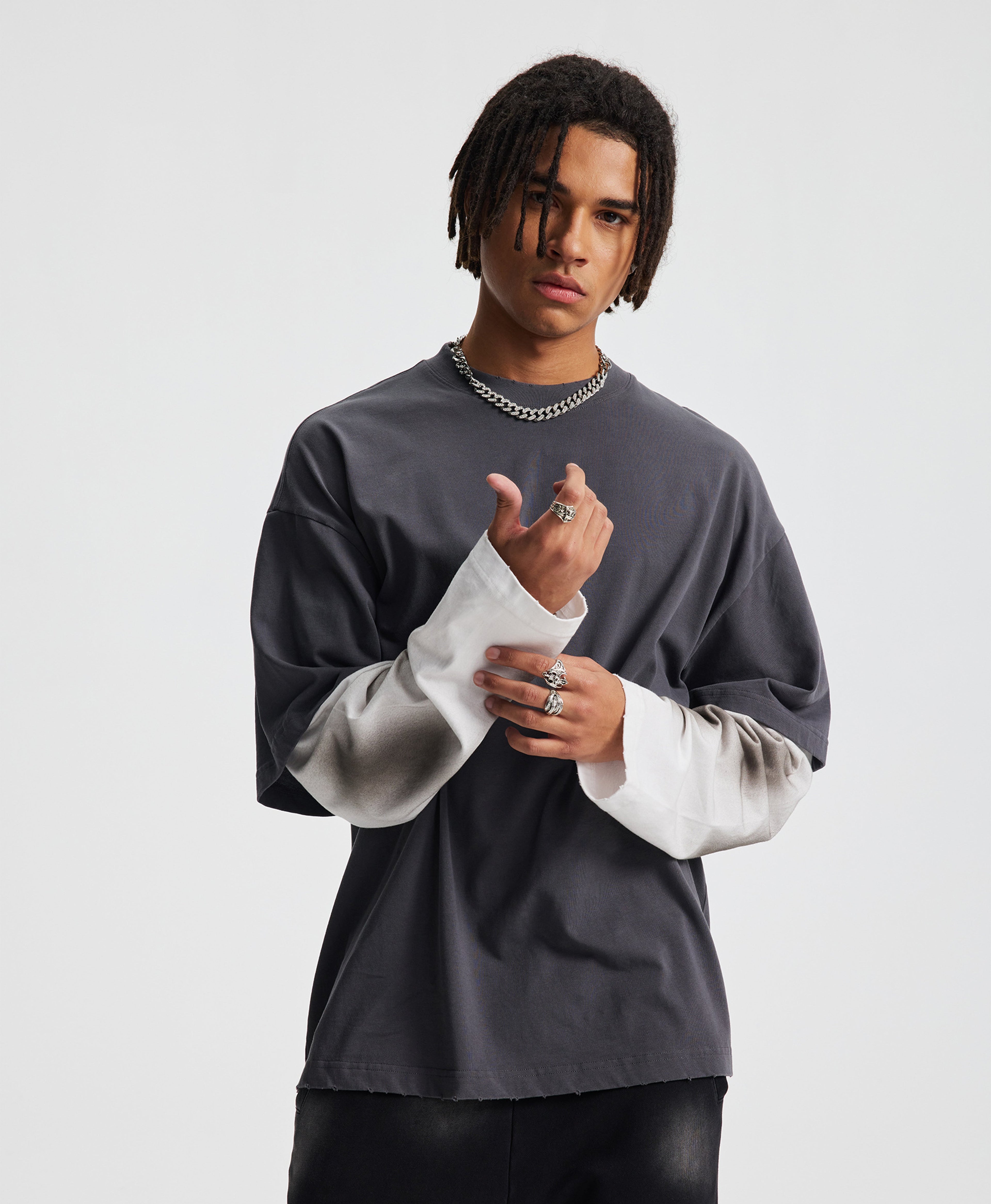 ATHENTIQ DOUBLE LAYER STREET TEE