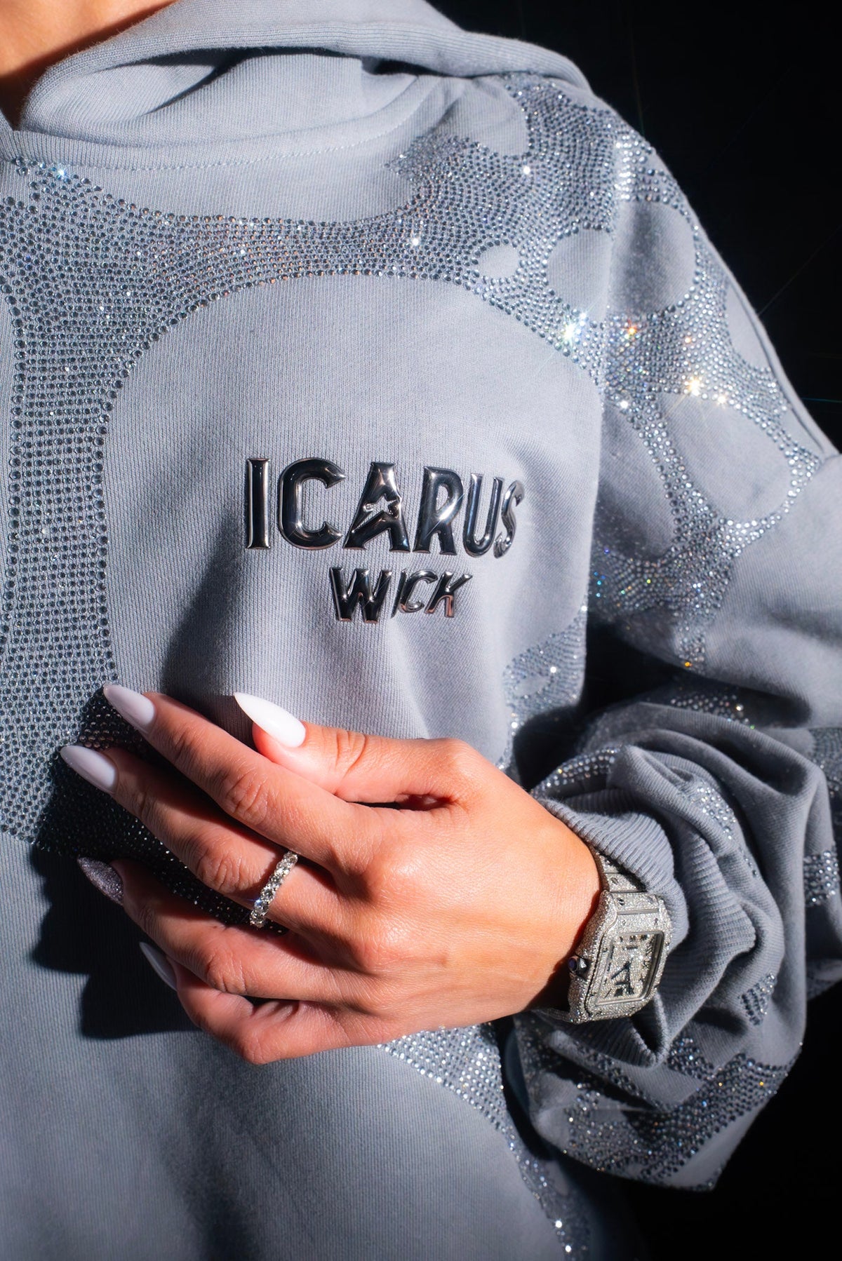 ASCENT RHINESTONE HOODIE