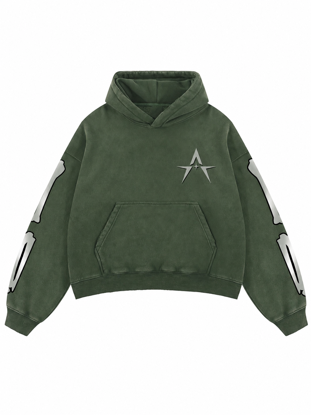Austhic BONES BOXY HOODIE