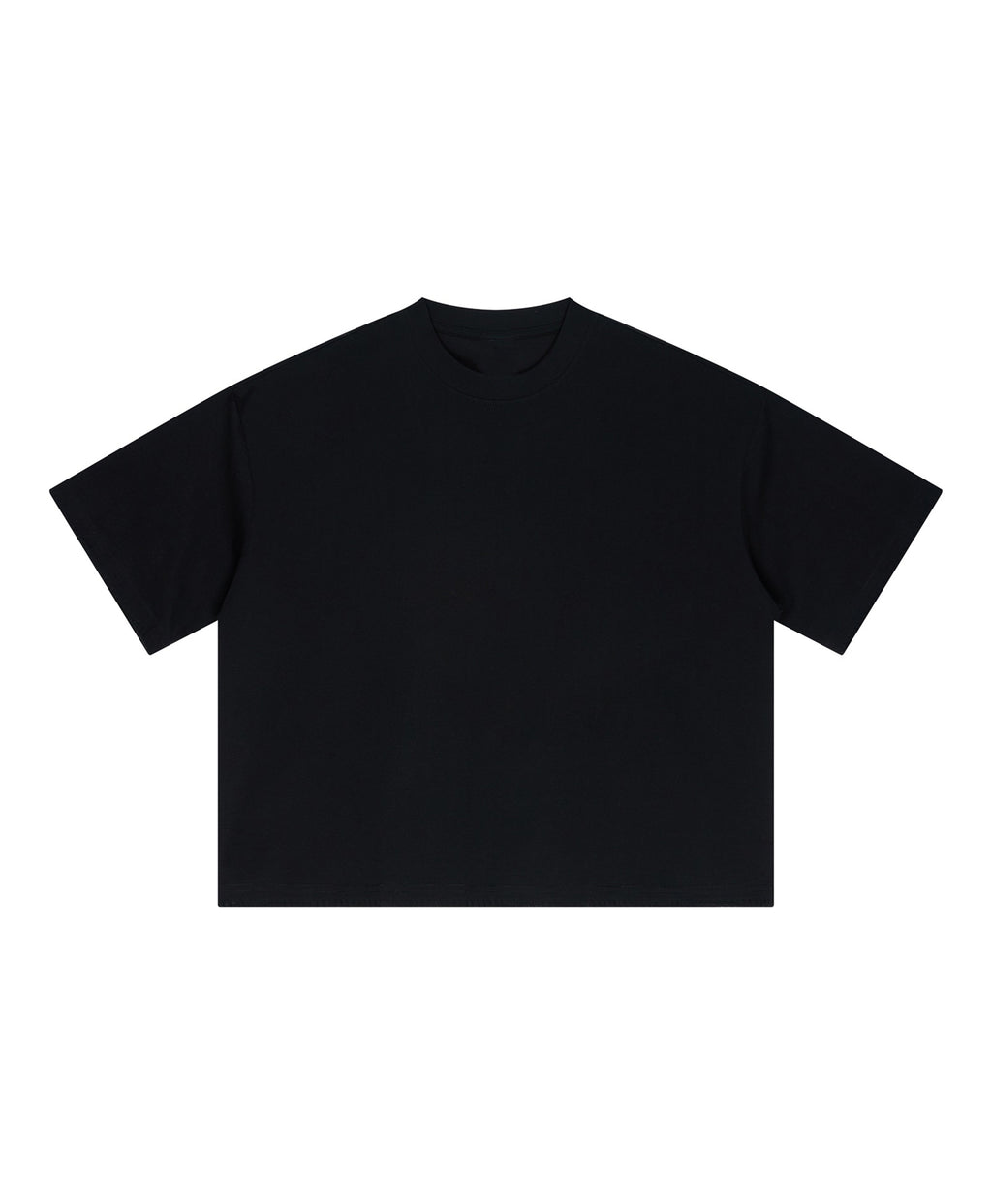 ATHENTIQ PREMIUM BLACK STITCHED BOXY TEE