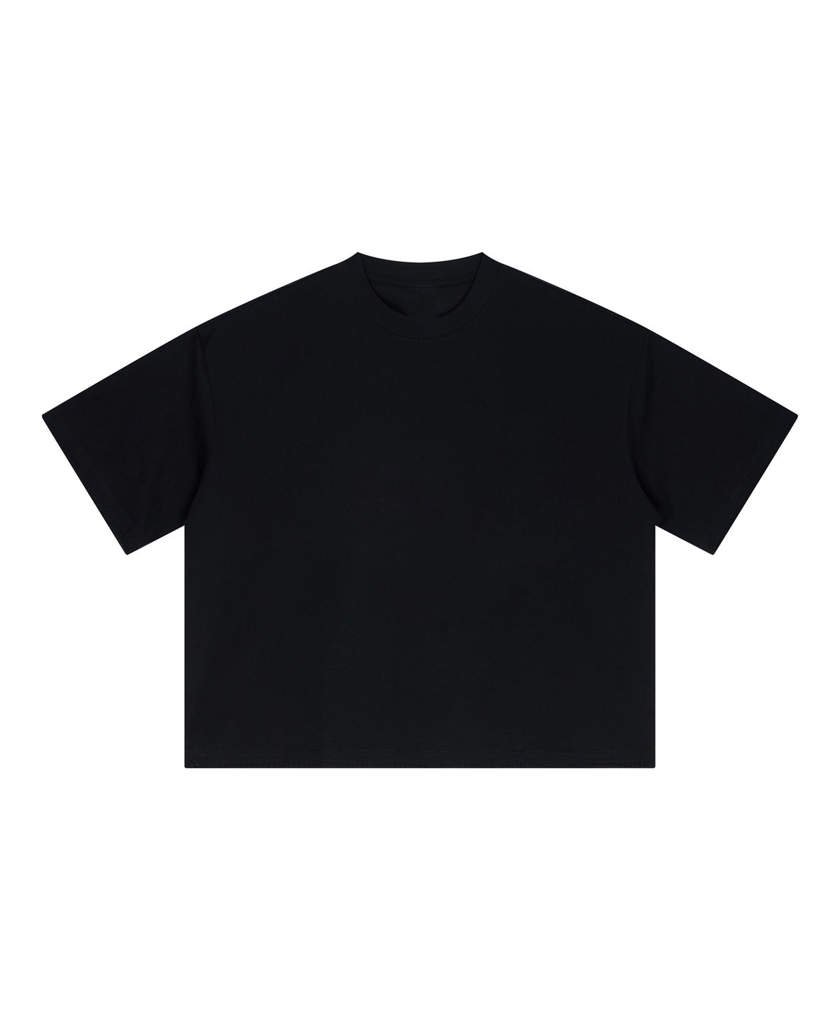 Austhic PREMIUM BLACK STITCHED BOXY TEE