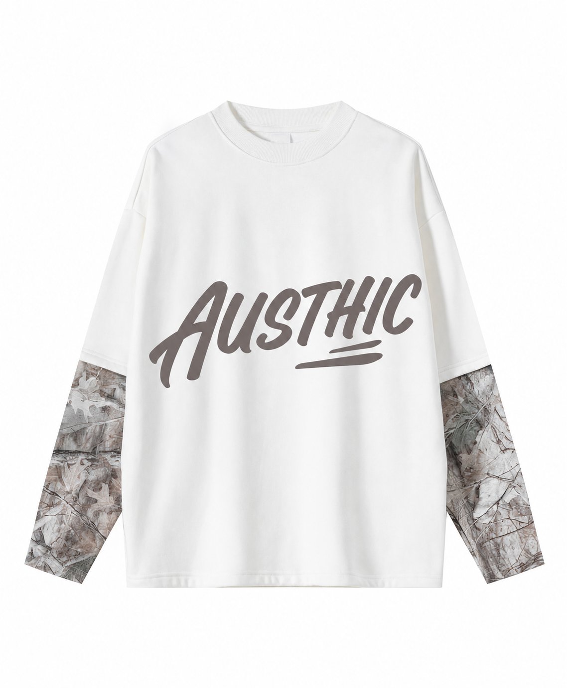 Austhic LOGO FROST CAMO DOUBLE LAYER TEE